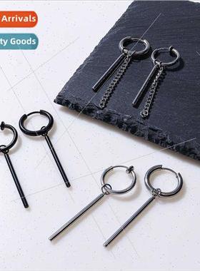 Tassel pendant men women nd hip-hop ear bone stud simple cha