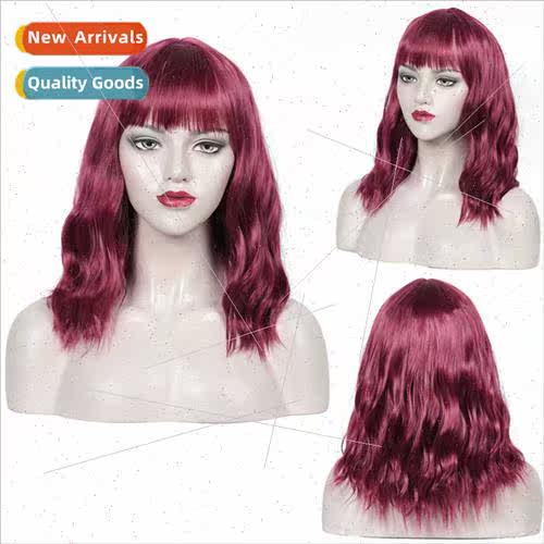 Europe new female Qi bangs chemical fiber wig natural water