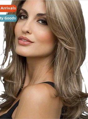 Europe wig new middle parted high temperature silk chemical