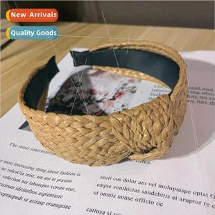 band hair simple versatile straw 2021 pressure knotting