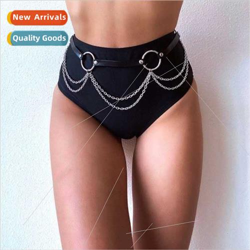 Europe new punk goth chain decorative belt fashion waist cor