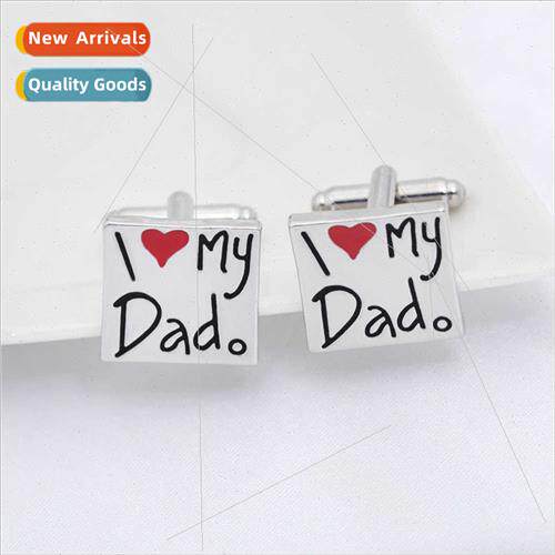 Europe Father Day  i love dad Love Letter French Cufflinks C