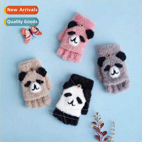 Yishang winter warm gloves imation sable thickened children