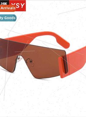 Fashion sunglasses men women rimless one-piece goggle windsc