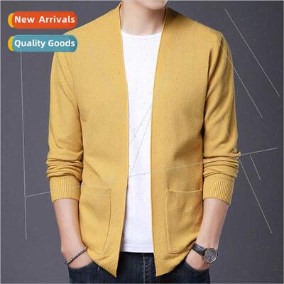 2023 Autumn Winter new men cinnamon needle solid color casua
