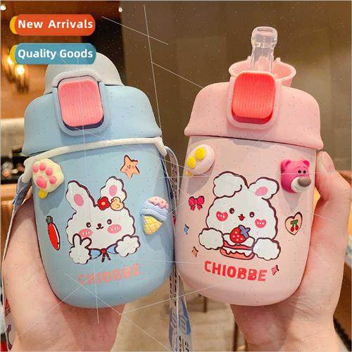 Insulation Cup Ms. high-color wh straw 304 children portable