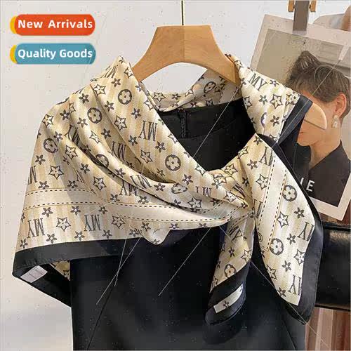 2023 new fashion 90 large square scarf female silk scarf spr