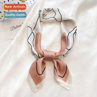 new oil square spring scarf small summer thin 2021 painting