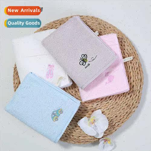 Towel summer new cotton absorbent embroidered children towel