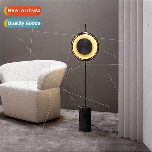 Scandinavian post-modern simple glass floor lamp model room