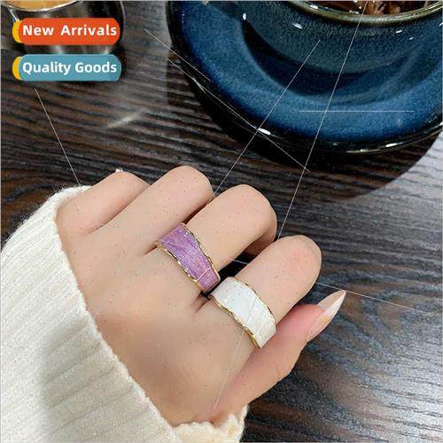 mple fashion ring female niche ins tide retro finger ring co