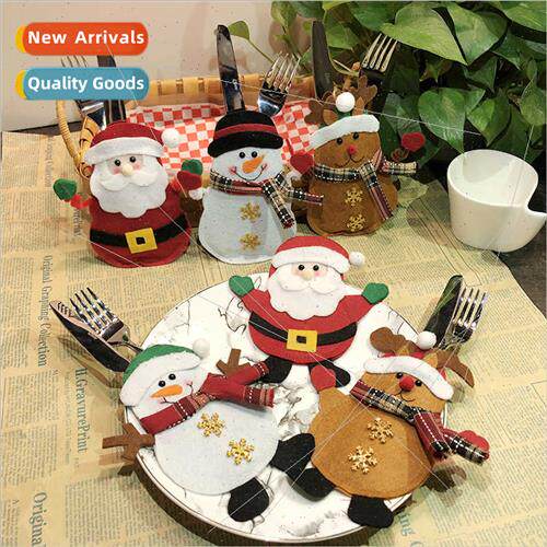Christmas decorations table knife k set creative cartoon hot