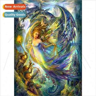 full diamond characters hand dec art applied room New living