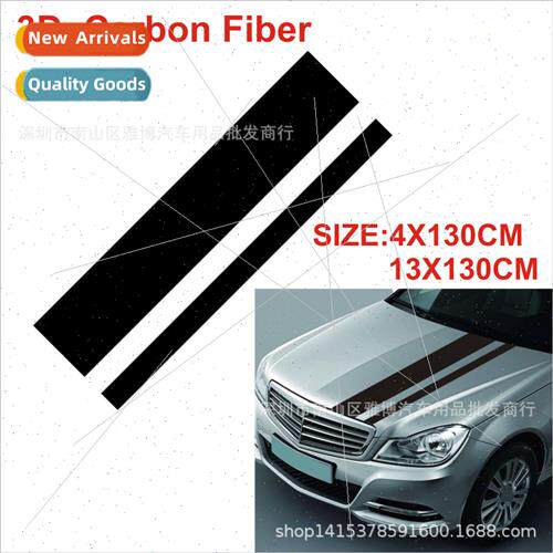 D-873 new universal 3D carbon fiber hood car stickers waterp