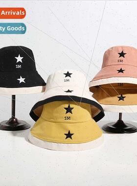Large plate brim cover face fisherman hat female spring summ