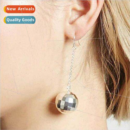 Fashion Retro Earrings Women mple Alloy Era Disco Orb Earrin