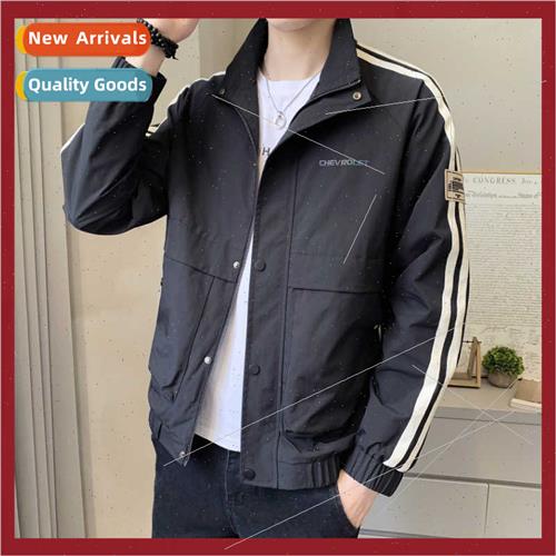 Jacket men fall tops 2023 new tide casual workwear coat sing图片