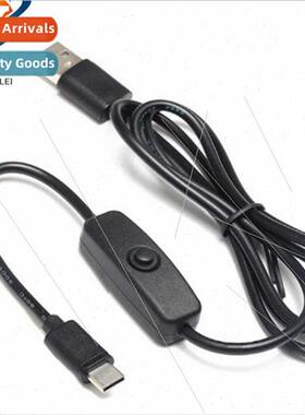 Raspberry Pi 4B Power Cord 5V3A Power Swch Cable USB Type-c