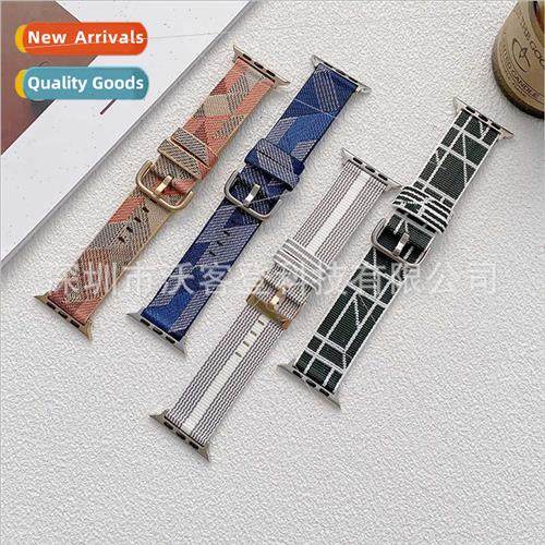 适用Apple Watch Apple Woven Nylon Canvas BWatch B8/7/SE/6/5/