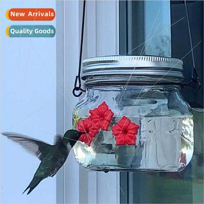 LP Mason Jar Peach Bird Feeder Hummingbird Feeder Hanging Hu