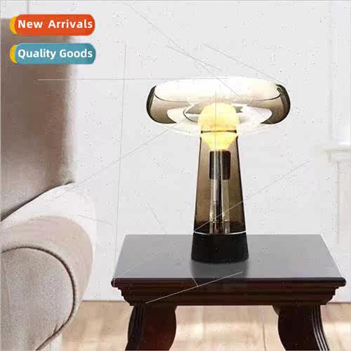 Scandinavian marble glass table lamp vertical bedside bedroo