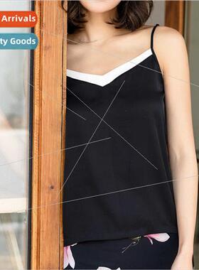 Camisole undershirt female silk Korean sexy solid color simp