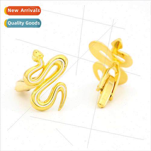 Animal Collection Gold Snake Cufflinks Fun Zodiac Cufflinks