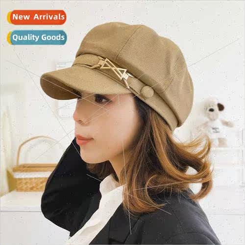 Cloud hundred wh new fall winter Korean  beret metal label r