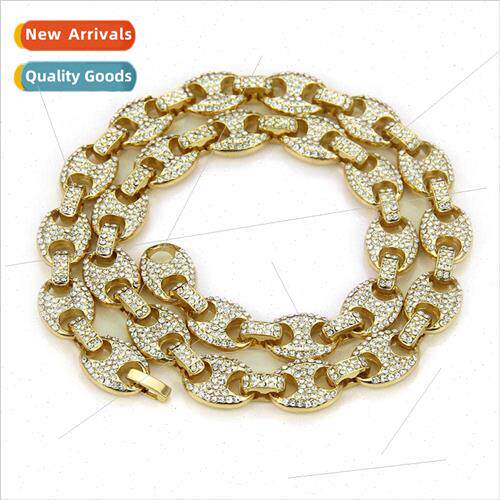 Accessories Europe Hip Hop Coffee Bean Pig Nose Buckle Diamo
