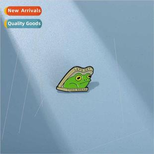 bread badge creative cartoo metal clip shape Cartoon frog