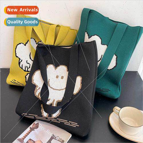 che cartoon convenient knting shoulder bag small fresh lerat