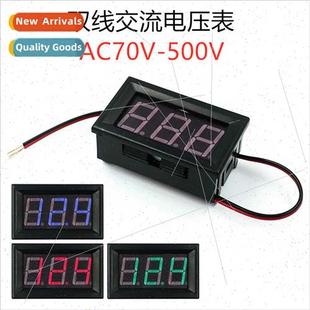 green two digal voltmeter LED 500V wire blue red