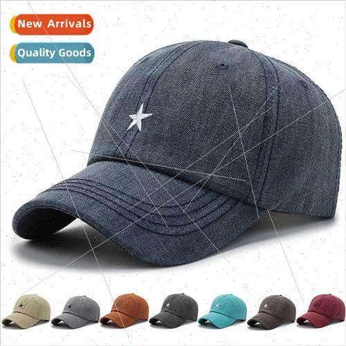 Washed retro hat men women Korean ins embroidered baseball c