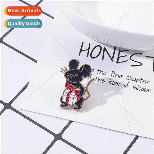 ins cute new cartoon brooch fun rabb radish lucky mouse lape