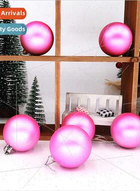 Christmas decoration pendant pink matte glossy plating barre