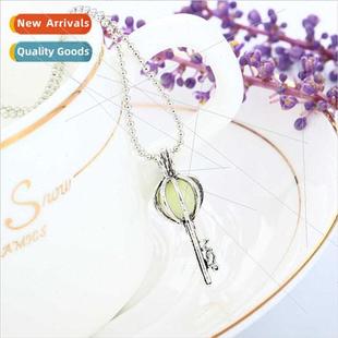 multi color skeleton Europe luminous metal key bead jewelry