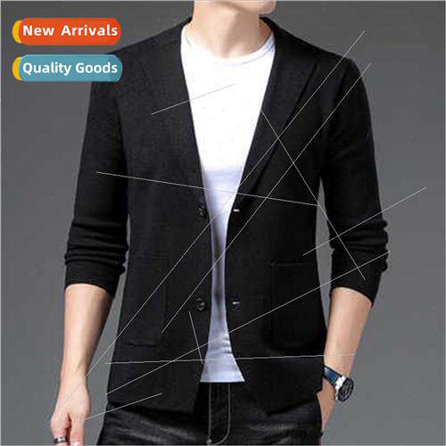 Men Cardigan Sweater Flat Su New Fabric Casual Popular Long