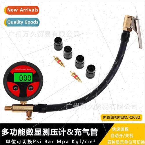 Multi-function digal display tire inflation manometer can be