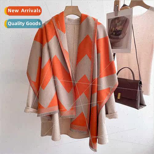 Korean  simple wave fashion double-sided scarf female imatio