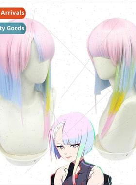 Cyberpunk edgewalker lucy cos wig lucy runner heroine cospla