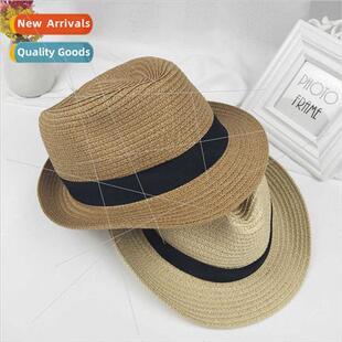 Panama large-brimmed straw hat small chili pepper sun hat Br