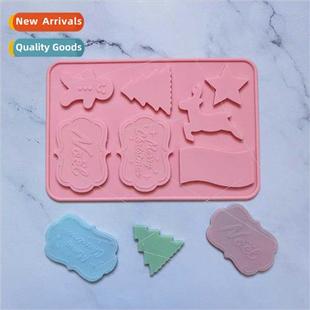 Cake Dess Cards Pudding Cream Ice Mold licone Christmas