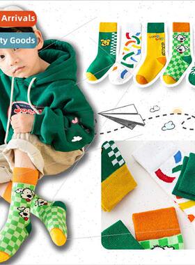 Korean  children tide socks spring fall boys sports cotton m