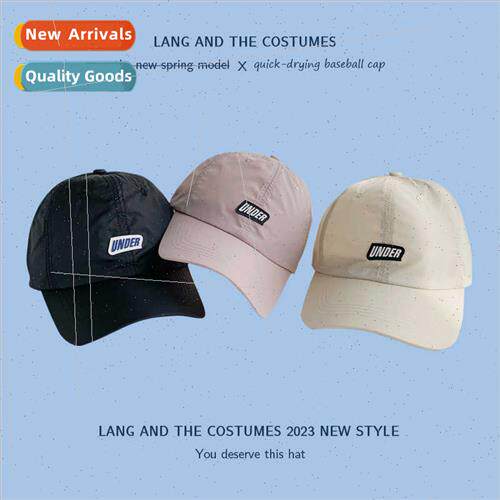 Letter quick-drying baseball cap female summer new sunscreen