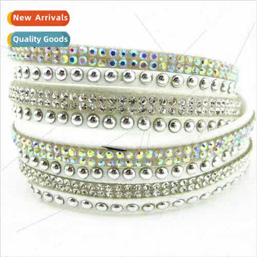 Korea velvet hot diamond hand jewelry two colors diamonds br