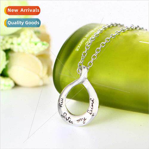 Europe Jewelry Engraved My sister My Friends  ster Necklace