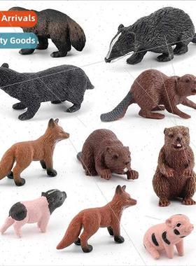 Wildlife model beaver small red fox small red fox sting badg
