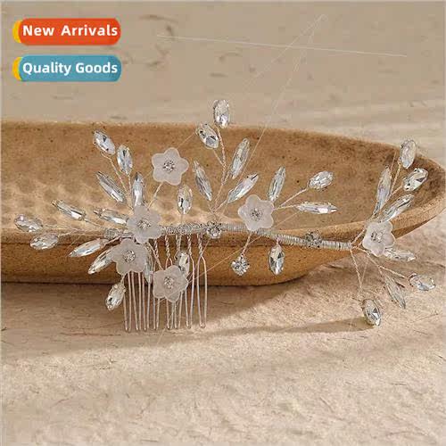 Europe new bridal headdress simple wedding hair plug comb ac