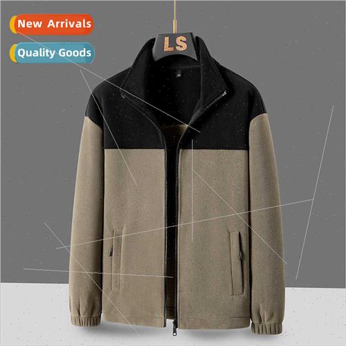 Fleece jacket jacket fall winter men padded warm windprocoup