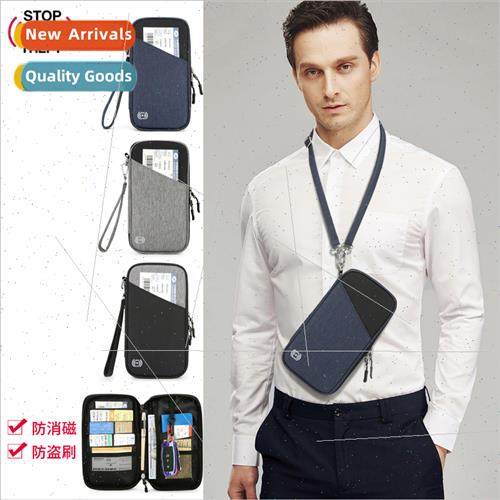 Passport ID bag neck hand carry key bag multifunctional busi